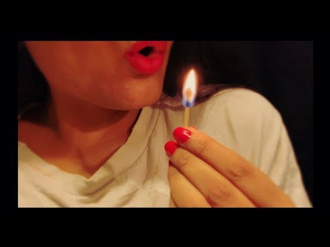 ASMR Sounds  :Match Lighting & Blowing Sounds✼ (No Talking)♡