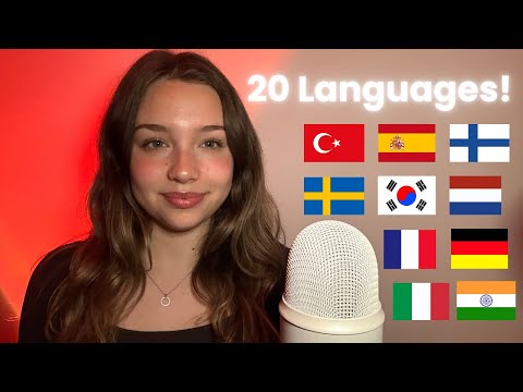 ASMR Whispering “Goodnight” in 20 Languages 😴 (Sleep, Relaxation, Tingles)