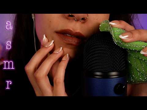 *SLOW ASMR* for INTENSE Deep Sleep ✨ (hair play, breathy whispers, tapping, sponges, leather & more)