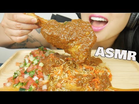 ASMR LAMB SHOULDER + AFGAN RICE (EATING SOUNDS) NO TALKING | SAS-ASMR