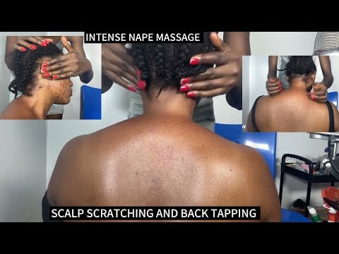 Fast to Slow ASMR Neck Shoulder Massage, Back Tapping, Scalp Scratching | Tingle Overload for Sleep