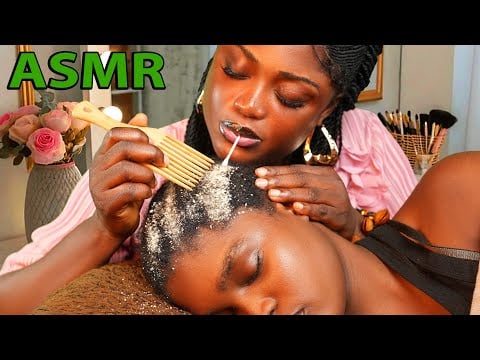 Asmr ✨Attentive hair picking/ Detailed mouth sound ear cleaning/ Greasing, oiling Massage NO TALKING