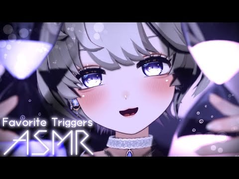 【ASMR】お気に入りの音を集めてみました🤍🫧(スクイーズ、バブルクロック、タッピング、理解できない囁き、焚火の音...etc.)