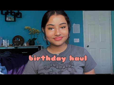 birthday haul ASMR (bath & body works, aeropostale, h&m, kate spade, etc)