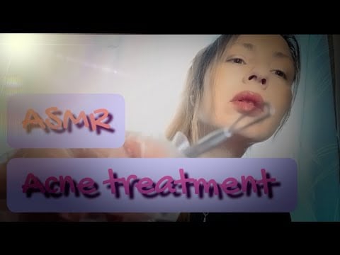 ASMR | Acne treatment | Dark spots removing 👩🏼✨😇