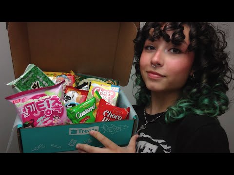 ASMR - trying south korean snacks ★ mukbang ft. trytreats