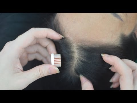 ASMR Tingling Hair Sounds With Head Scratching And Hair Parting For Anxiety Relief