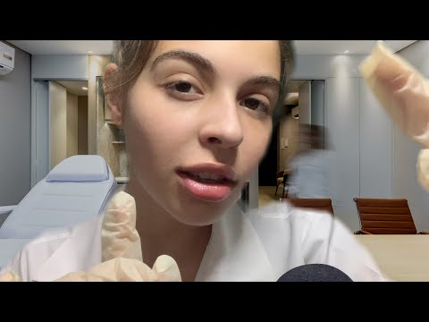 ASMR ROLEPLAY DERMATOLOGISTA | Consulta médica, Examinando Você