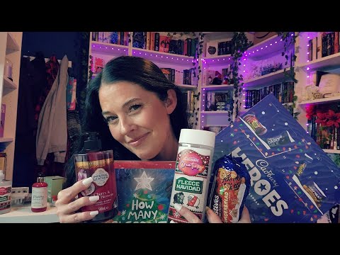 ASMR- Black Friday Holiday Grocery Haul 🛍🎄(Clicky Whispers & High Gain Tapping)