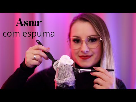 ASMR SONS INTENSOS DE ESPUMA NO MICROFONE | BINAURAL | ESTALINHOS PARA SENTIR MUITOS ARREPIOS