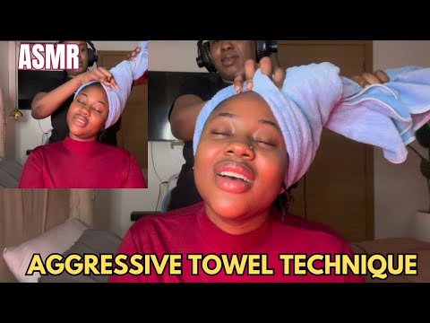 ASMR✨FAST & INTENSE AGGRESSIVE HEAD SCRATCH MASSAGE USING THE TOWEL TECHNIQUE WITH DIFFERENT TOOLS