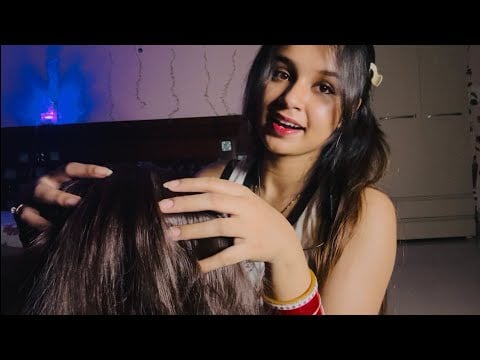 [Hindi ASMR] Girlfriend Giving You a relaxing head massage 💆‍♂️ ~ Headache Relief 