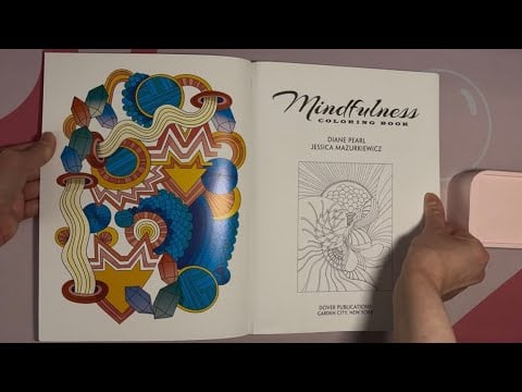 ASMR Flipping Through A Mindfulness Coloring Book (No Talking)