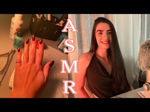 ASMR SUPER RELAXANTE FAZENDO MINHAS UNHAS. #asmr #unhas