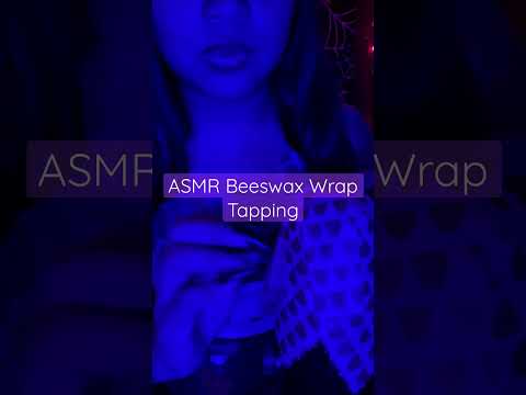 ASMR Beeswax Wrap Tapping #shorts #asmr