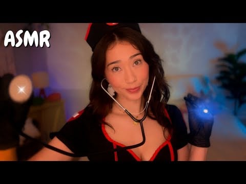ASMR Night Nurse Gives You an Exam 🩺✨ Soft Spoken Roleplay (she's not a real nurse)