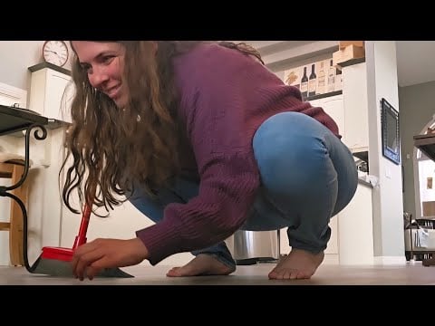Realistic Unaware GIANT Female Cleaning ASMR Custom