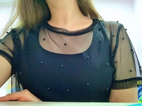 ASMR: Shirt scratching | (almost) no talking 🖤❤️