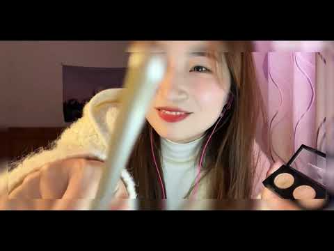 ASMR🎧｜｜Whispering and scene simulation to put on makeup for you whom we haven’t seen for a long time