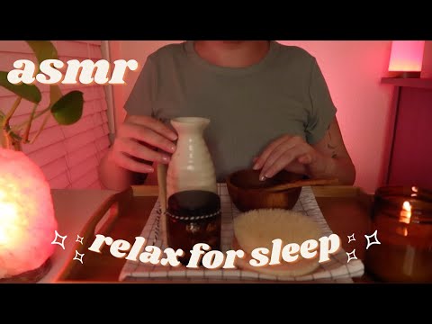 ASMR Relax & Rest☁️🌙 Gentle Skin Exfoliant + Oils, Massage, Reading & Oracle Cards💕Soft-Spoken