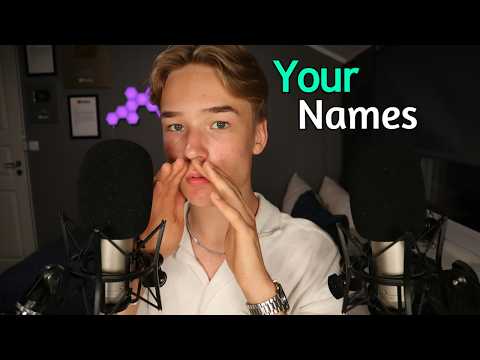 Whispering YOUR Favorite Positive Affirmations & Names | Mouth Sounds & Hand Movements