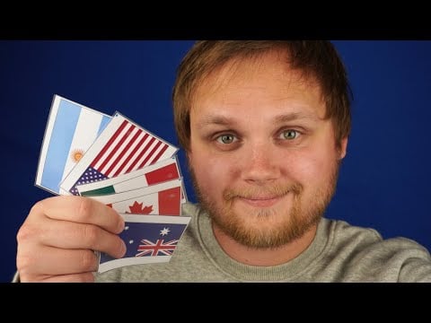 ASMR | Do you know all North/South American and Oceania flags? 🤔
