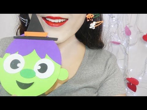 ASMR Crafts Halloween Witch - Art Therapy 🎃