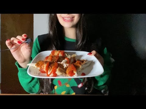12 DAYS OF ASMR DAY 4🎄ROTISSERIE CHICKEN EATING 🍗