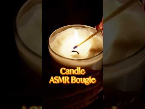 ASMR bougie en vue de réchauffer vos cœurs 🕯️✨💕 #asmr #crackle #candle #relaxingvideo