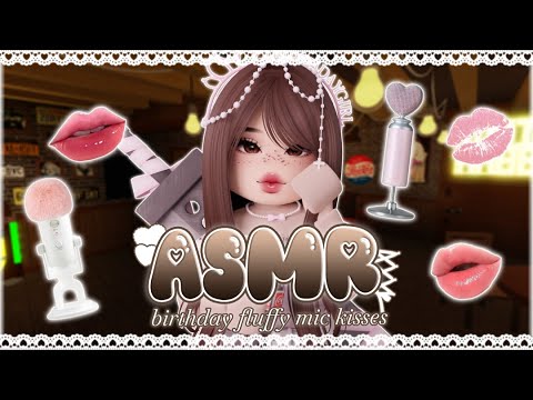 ꒰ roblox asmr 🌸 ꒱ ♡ lulling you to sleep with gentle fluffy mic kisses ♡ birthday celebration!!