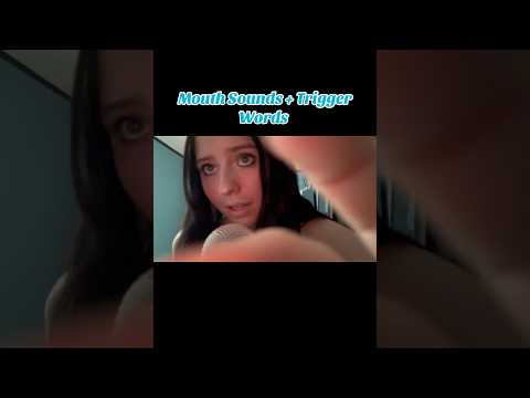 Clicky mouth sounds + trigger words 💋 #asmrchannel #visualtingle #shorts