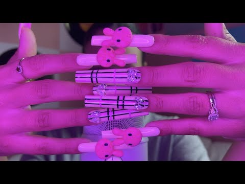 XXL Nail Tapping🩷 | ASMR for TINGLE IMMUNITY🫣