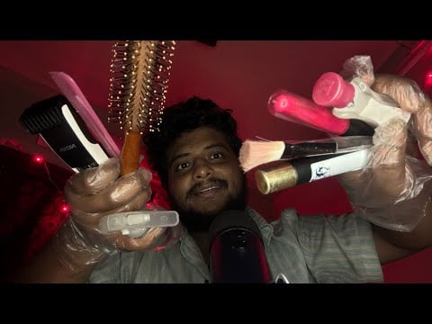 ASMR Fast And Aggressive Doing Your Makeup 💄 || ASMR Haircut Roleplay ⚡️