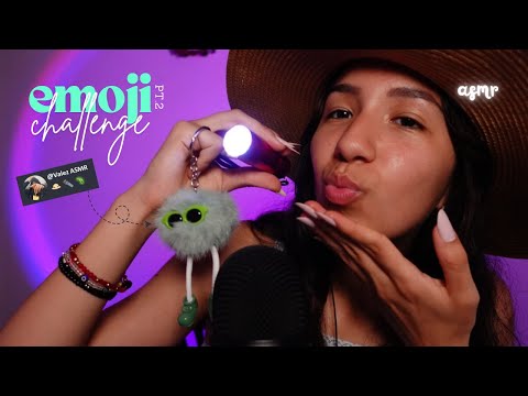 ASMR - Emoji CHALLENGE pt.2 💧💄🔥