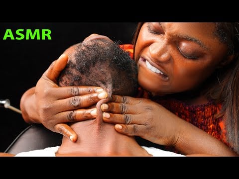 DEEP HEAD TO NECK MASSAGE ASMR✨EAR Cleaning, INTENSE BACK MASSAGE FOR SLEEP