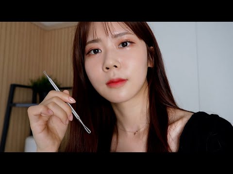 ASMR.SUB 잠이오는 여드름 압출샵(압출/소독/주사) Pimple popping salon(extraction/sanitization/injection)