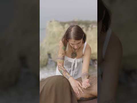 Full Upper Body & Scalp Massage by the Beach | Binaural Meditation for Deep Relaxation, SPA