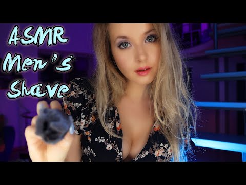 ASMR Relaxing Men's Shave 🪒 Shaving Cream, Brushing, Massage