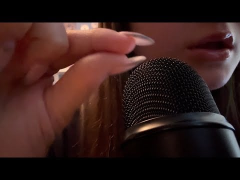 ASMR - Testing The Binaural Setting On My Mic (Clicky Whisper Ramble, Mouth Sounds, Kisses And More)
