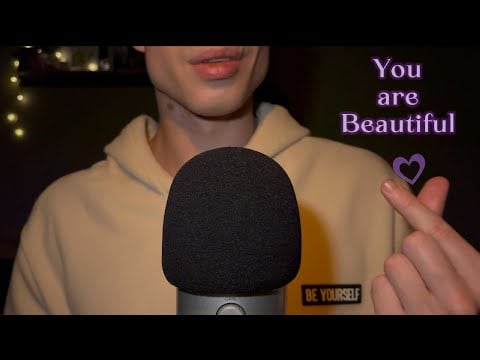 ASMR | Affirmations for Self-Love & Confidence (calm music, low light)