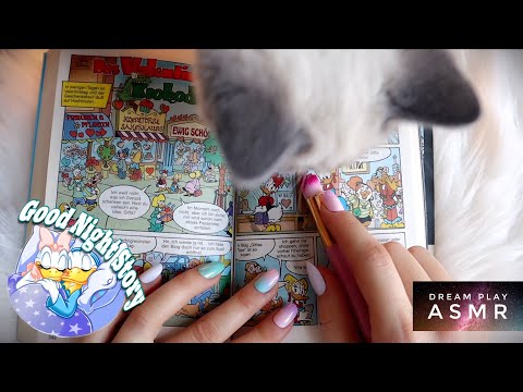 ★ASMR★ Ich lese Dich in den Schlaf - Comic mit Seiten Brushing | Dream Play ASMR