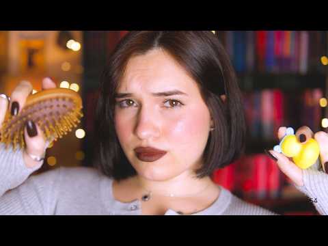 ★ASMR★ Menina malvada fazendo massagem em você, mas você é invisível 🫥