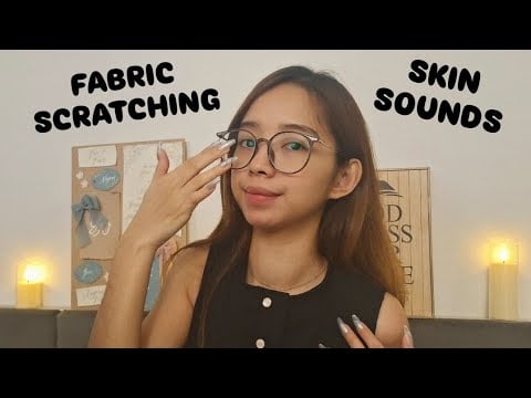 ASMR Skin Sounds, Fabric Scratching & Late Night Yapping ✨