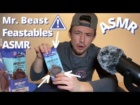 Opening Mr. Beast's Feastables ASMR | Fast ASMR Unboxing | Fast, Aggressive, Random ASMR