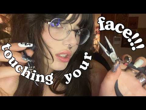 ASMR fast & aggressive camera/lens tapping w/ Mouth Sounds!!