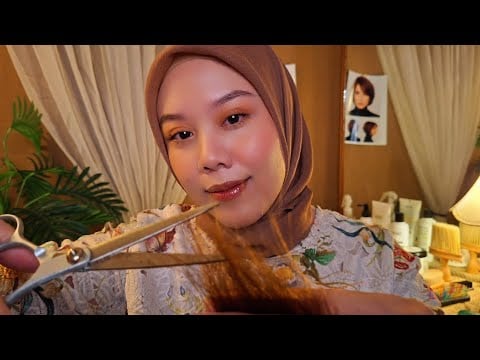 ASMR Haircut at a Small Hidden Salon 💇‍♀️✨ Surprisingly Relaxing