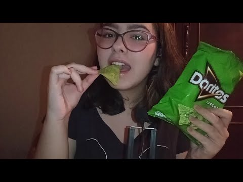 ASMR: PROVANDO DORITOS WASABI