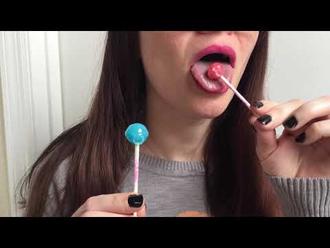 ASMR 🍭🍭 2x LOLLIPOP double dum dums satisfying sunny mouth sounds