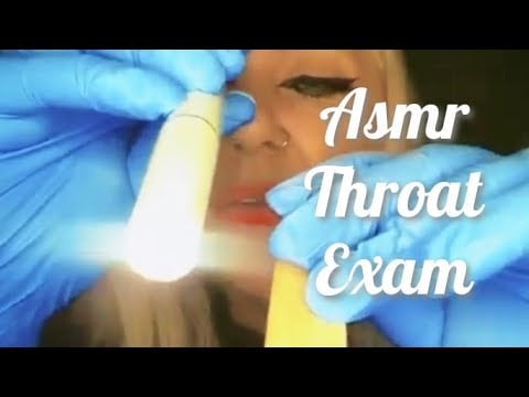 ASMR MEDICAL THROAT EXAM #asmrmedicalexam 