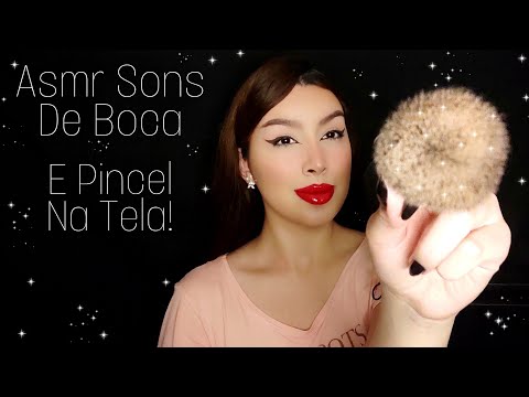 asmr sons de boca e pincel na tela/Intenso 💤💤